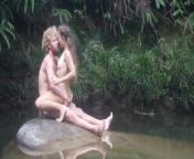 Wild man seduces beautiful girl in the Blue Lagoon and have amazing sex with her from blue lagoon movie newxxxbf
