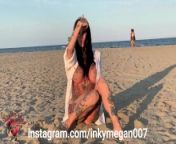 Megan having fun at the beach from saritha s nair nude fakes