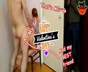 GF Cheats On BF - Creampie With Best Friend - Valentine's Day Cuckold Gift from best friend sexy gf