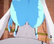 Pokemon Hentai - Vaporeon Fucked and crempie from sex bed down