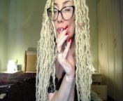 Worship body and tits as I smoking iqos, loser, cum for my middle finger! from smoking amazing tits