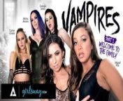 GIRLSWAY Abigail Mac Is Gangbanged Hard By A Vampire Coven from hot vampire sex and horror