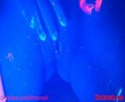 Blacklight Rave Girl Showing Off from malayala aunty