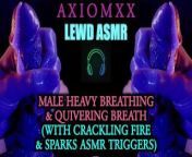 (LEWD ASMR) Male Heavy Breathing & Quivering Breath (With Fire Crackling ASMR Triggers) - JOI from lusciousnet yaoi