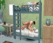 Stepdad fuck his stepdaughter on bunk bed from lms4