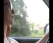 Ginger Slut Tune driving around town nude from scoreland ms yummy nude