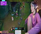 Tricky Nymph Dominates their League of Legends Game LIVE on Chaturbate! from nipple kaise bade kare
