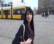 Guy fucks me at first Date public in Berlin and let me eat his cum from hidden sex with