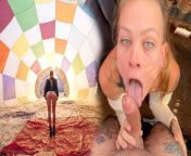 Sammmnextdoor Date Night #05 - Passionate sunrise sex (she swallows) over pyramids in an air balloon from ballon cum