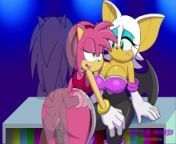 Rouge The Bat Watches Amy Rose Get Plowed from sonic and rouge tails sally