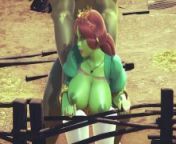 Princess Fiona get Rammed by Hulk from shrek and fiona