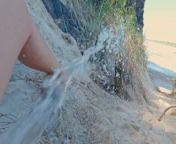 PISS Blasting PUSSY @ Public Beach from malayali girl nude beach