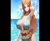 ONE PIECE - HOT NAMI WANT TRY THREESOME WITH ZORO AND SANJ DOUBLE PENETRATION LICKING PUSSY from one piece zoro x nami