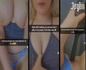 Sexting my step bro on Snapchat until he fucks me and cums in my pussy (@real.joyliii add me) from karala onam salibrashan gir dans video