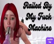 First Time Getting Railed By My Fuck Machine [facefucking] [squirting] [dirty talk] from fast time bleding sex