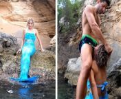Mermaid Slut Seduces Me To Suck My Dick While I Was Sailing With Friends from mermaid a