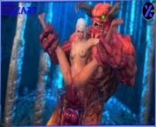 The demon fucks ciri hard in anal and she cries with pain and pleasure from cam4 video