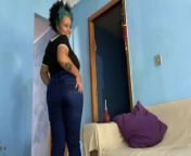 Naughty BBW Ebony Farting on Jeans Non Stop from selena loca farting in jeans