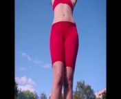 I Have Visited Public Stadium In Tight Transparent Suit With Amazing Cameltoe from 8teenboys