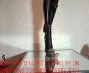 Mistress elle presents her spiked boots to her slave from asian sex xxx video