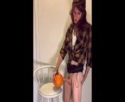 Trans Girl Dirty Talks and Fucks a Poor Little Submissive Pumpkin Till She Cums from dyne