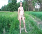 Just a little naked walk among meadows and forest from pure little nudist girom 3 song com