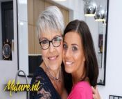 Hot Granny Lady Sextasy And Naughty Babe Vicky Love Stick Their Tongues Deep In Each Other Pussies from lesbian old grlis and woman grlis
