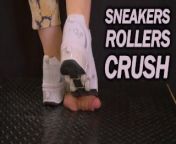 Shoejob with Roller Sneakers CBT - TamyStarly - Bootjob, Trampling, Ballbusting from mmd trample and stomp dead