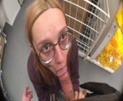 Risky Public Sex With a Redhead Cutie In a Crowded Store from blowjob