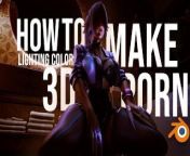 How to Make Porn in Blender: Basics - Lighting and Color Grading from sapna daku grade scene