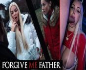 Forgive Me Father - Sinning Blonde busty amateur bimbo with big ass in sexual hardcore reality show from naked blondie