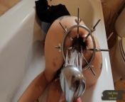 Extreme Anal Games with Enema and Prolapse from fisted in the forest