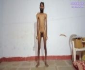 Rajeshplayboy993 exercising video. He has long beard and hairy uncut cock from indian peni