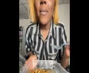 High As Fuck Eating Chicken & Shrimp Alfredo Pasta (TGIF Fridays Mukbang): Eating Show! Alliyah Eats from alfredo larin