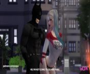 Harley Quinn teasing batman until she gets the bat's big dick from movies hentai