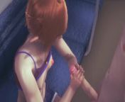 Uncensored Hentai - Sexy Elf jerk off in a train and cum at her face from anime hentai train used