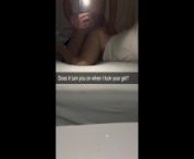 Cheating Girlfriend fucks Guy after Night out Snapchat Cuckold from www namithsex com