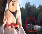 We Were Noticed - Real Risky Outdoor Реr Fuck by the River Bank POV from naika alisa