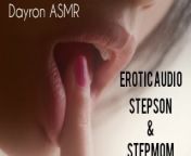 ASMR Erotic Audio Stepson and Stepmother, sensual seduction until pleasure from mom audio sex