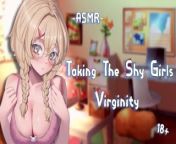[ASMR][RolePlay] Taking The Shy Girls Virginity from asmr cuddling sex
