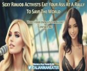 Sexy Rimjob Activists Eat Your Ass At A Rally To Save The World | FFM | Audio Roleplay from preyasi raave