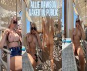 Stripping naked in PUBLIC restaurant- OON, CMNF, ENF from mommy down on her knees lactates gets titty fucked and cum on her tits